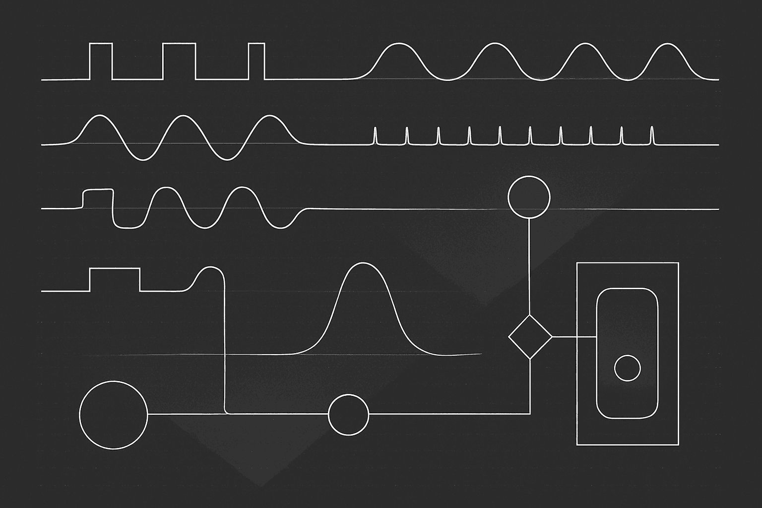 Pulse and control category illustration